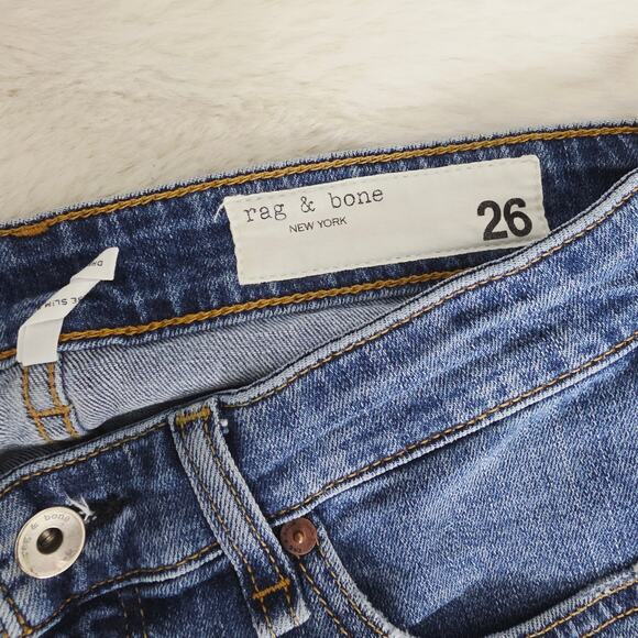 Rag & Bone New York Dre Low Rise Slim Boyfriend Skinny Jean Julienne - Picture 5 of 14